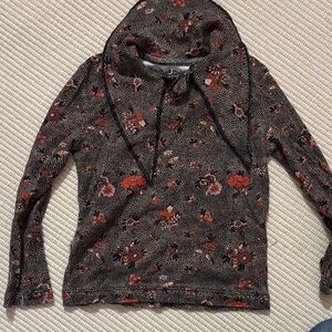 Misha And Puff Floral Scout Top - Black and Red